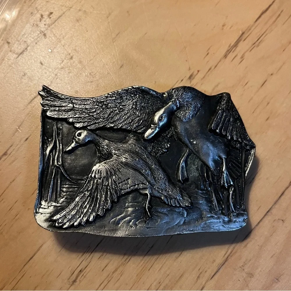 Vintage Bergamot Brass Duck Belt Buckle